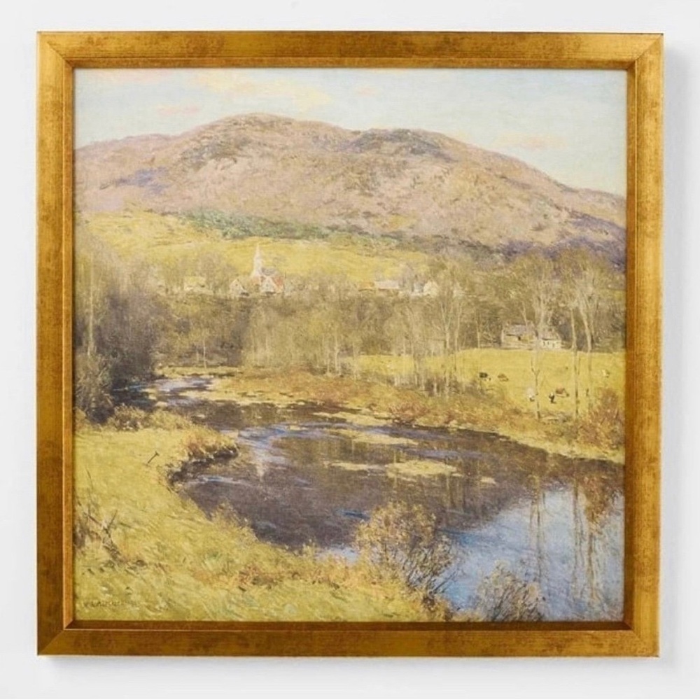 Studio McGee 18x18 Mountain Landscape Framed Wall Art - Threshold